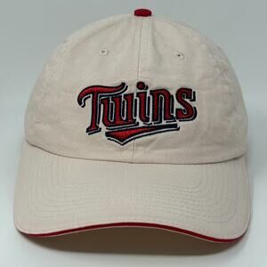 Vintage Y2Ks Minnesota Twins Hat Baseball Cap Dairy Queen 2001 Beige Snapback